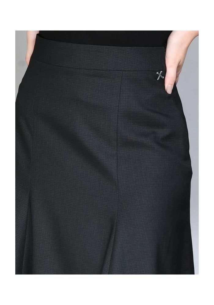 Exude Black Solid Pencil Skirt for Women - Image 5
