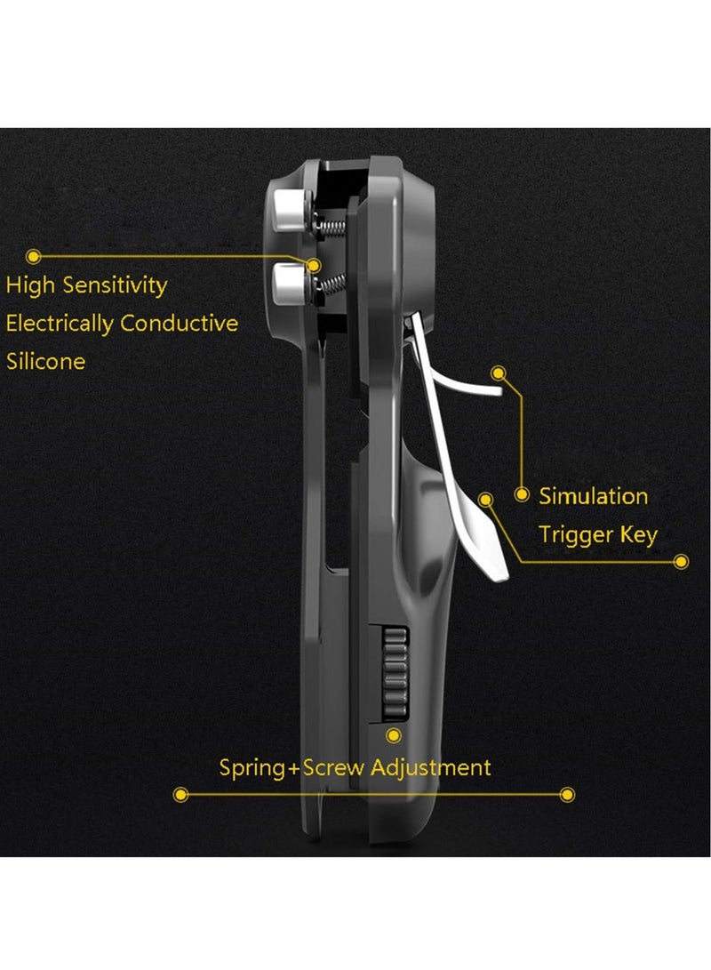 Captaintech 6-Finger Tablet Game Joystick Triggers, L1R1 Shooter Fire Aim Buttons, Ergonomic Controller for iPad & Tablet - PUBG & More - Image 5