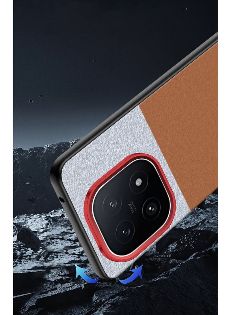 general Leather Case for IQOO 15, with Fingerprint Resistant Surface, Raised Edges, Soft TPU Protective Case with Non-Slip Edge - Image 3