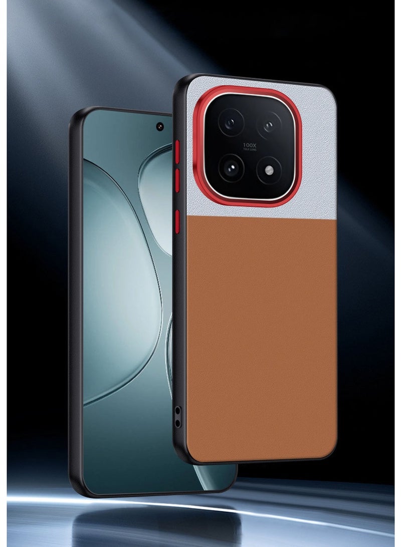 general Leather Case for IQOO 15, with Fingerprint Resistant Surface, Raised Edges, Soft TPU Protective Case with Non-Slip Edge - Image 2