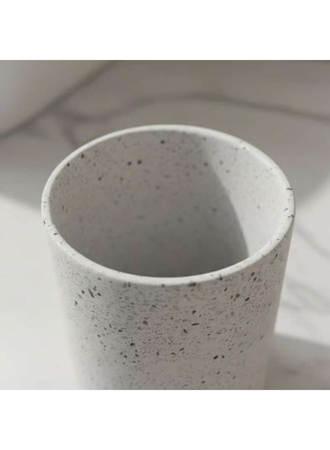Pan Home Terrazzo Bathroom Bin - White - Image 2