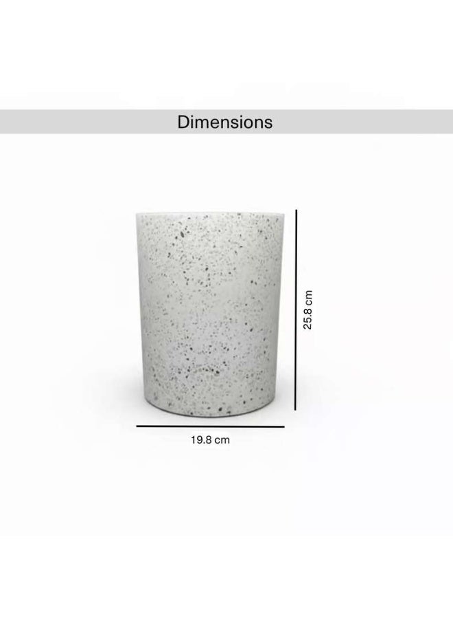 Pan Home Terrazzo Bathroom Bin - White - Image 5