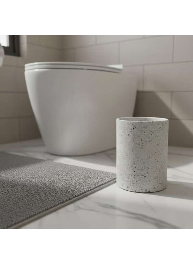 Pan Home Terrazzo Bathroom Bin - White - Image 1