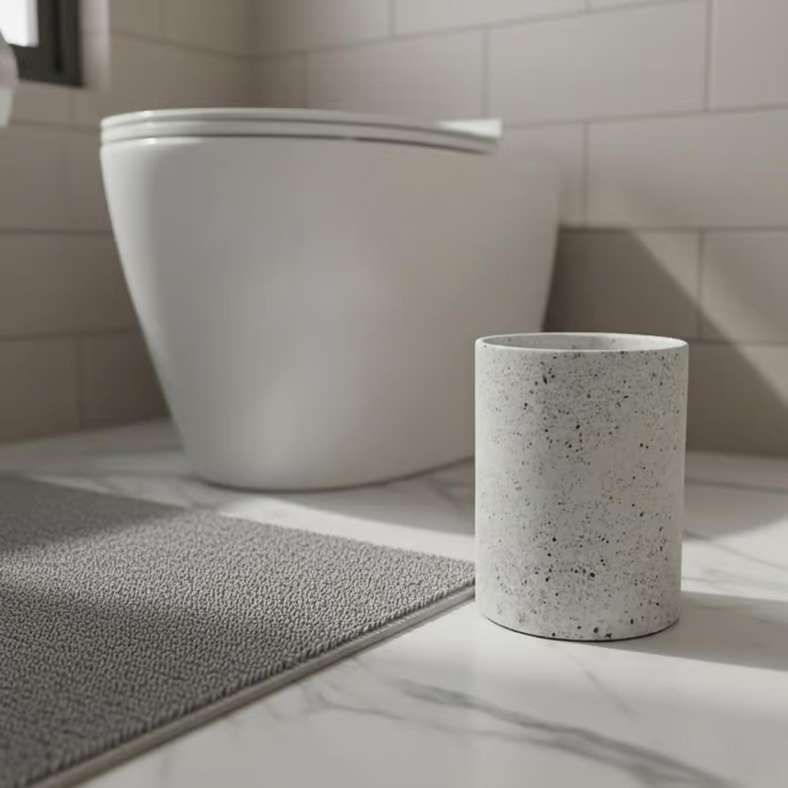 Pan Home سلة حمام تيرازو - بيضاء - Image 1
