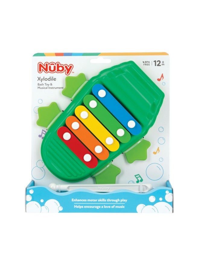 Nuby Nuby Xylodile Bath Toy and Musical Instrument - Baby Bath Toy - 12+ Months  - Image 4