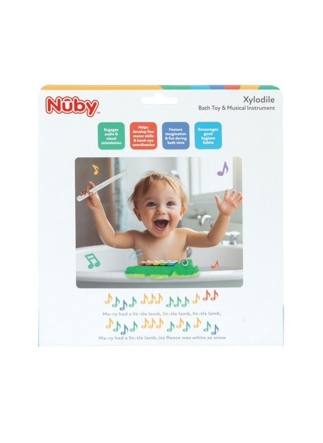 Nuby Nuby Xylodile Bath Toy and Musical Instrument - Baby Bath Toy - 12+ Months  - Image 5