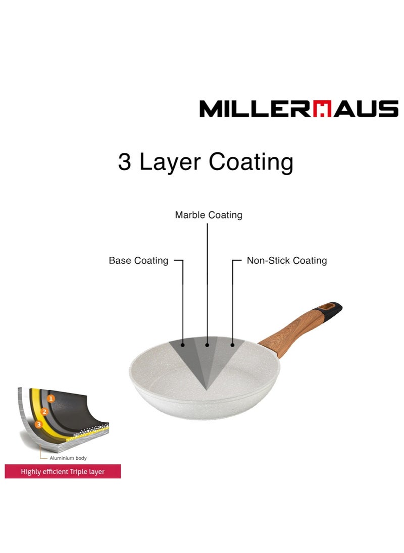 MILLERHAUS Millerhaus Natural Frypan 22cm Forged Aluminium  - Image 5