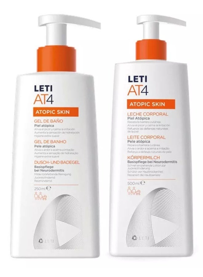 LETI AT4 Atopic Skin Bath Gel 500ml - Image 2