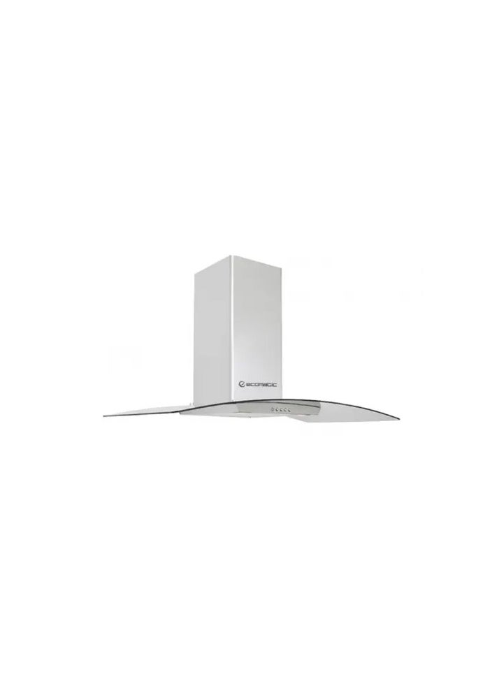Ecomatic Ecomatic Decorative Kitchen Chimney Hood 60 cm 750m3 / h 3 Speeds Stainless Curvy Crystal H6207KGBX 