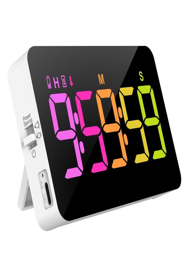 PERSUPER Kitchen Digital Timer, Count Down Up, Rechargeable, Vibration Mode Adjustable Volume and Brightness LED Display, Time Management Cook, Desk, Kids Adults Study Teaching, Kitchen Gadgets - Image 1