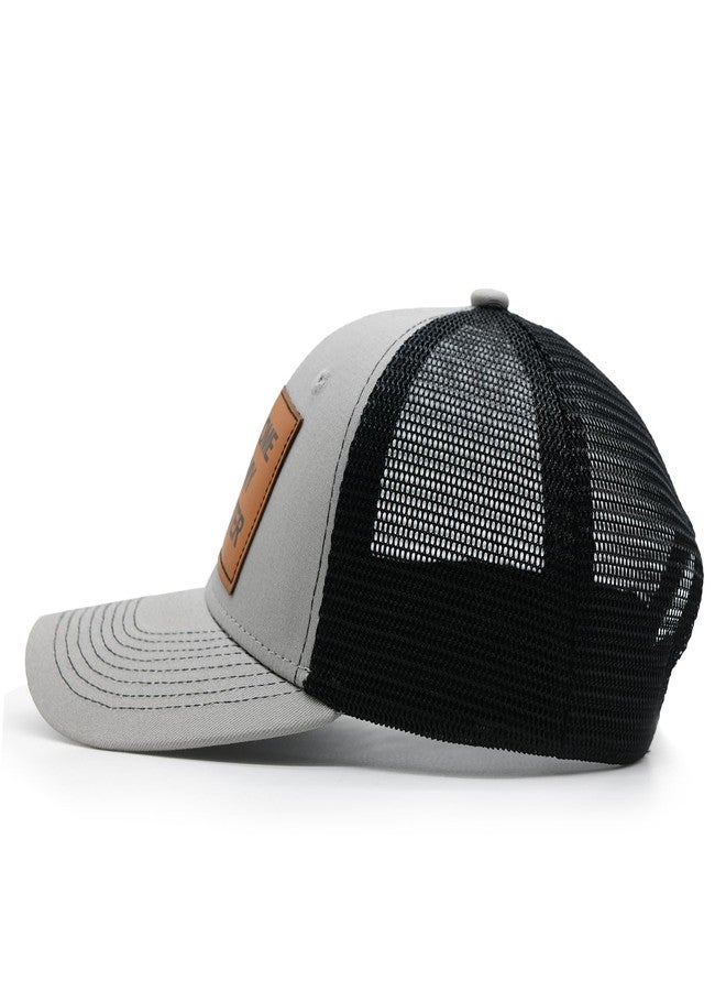 HAFOUXIGM Gifts for Dad from Daughter, Fathers Day Birthday Gifts for Dad Papa, Adjustable Awesome Like My Daughter Trucker Hat, Grey - Image 4
