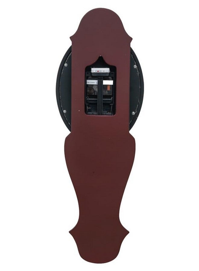 CHRONIKLE Elegant Vertical Pendulum Wooden Case Analog Wall Clock for Living Room Home Decorations Office Gifts (Size: 19 x 6.7 x 54.5 CM | Weight: 940 Gram | Color: Cola) - Image 3