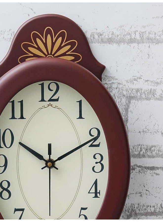 CHRONIKLE Elegant Vertical Pendulum Wooden Case Analog Wall Clock for Living Room Home Decorations Office Gifts (Size: 19 x 6.7 x 54.5 CM | Weight: 940 Gram | Color: Cola) - Image 4