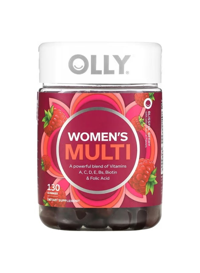 OLLY, Women's Multi, Blissful Berry, 130 Gummies