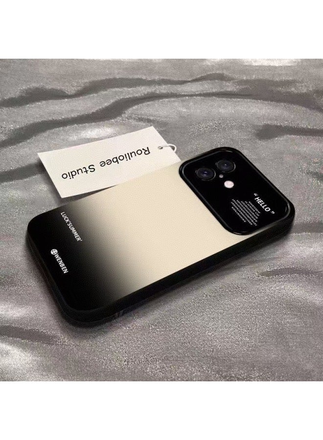 حقيبة هاتف سيليكون ناعمة بألوان متدرجة عصرية لـ iPhone 17 Pro Max