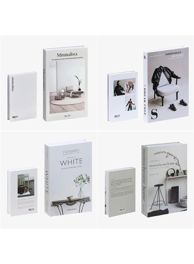 4 PCS Faux Books for Decoration, Modern Fashion Decorative Books Set for Hardcover Home Decor, Fake Book Stacks Display for Bookshelf Living Room Decor [Unknown Binding] - Image 3
