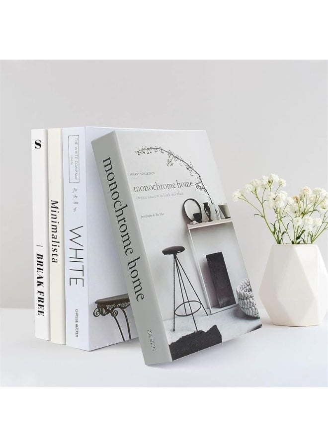 4 PCS Faux Books for Decoration, Modern Fashion Decorative Books Set for Hardcover Home Decor, Fake Book Stacks Display for Bookshelf Living Room Decor [Unknown Binding] - Image 2
