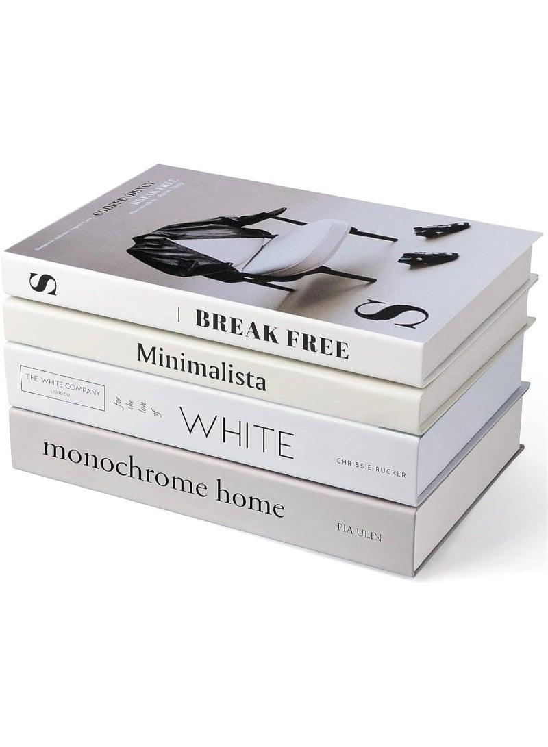4 PCS Faux Books for Decoration, Modern Fashion Decorative Books Set for Hardcover Home Decor, Fake Book Stacks Display for Bookshelf Living Room Decor [Unknown Binding] - Image 5