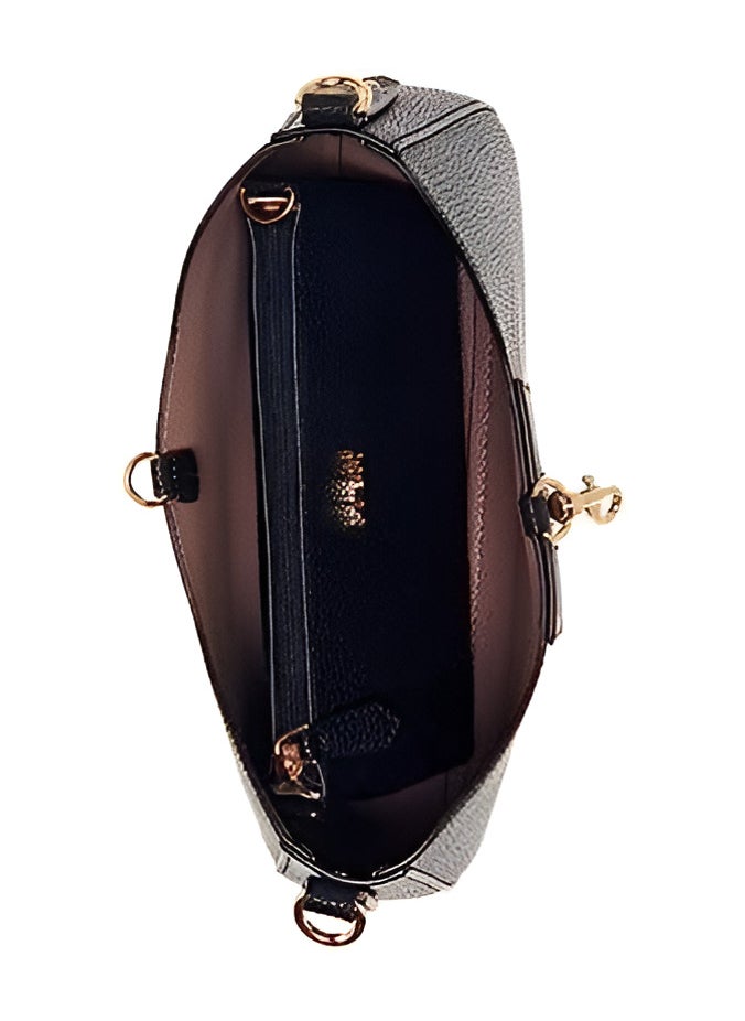 GUESS - Guess Black Leather Shoulder Bag For Women - Image 1