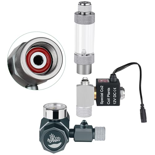 Hygger CO2 Aquarium Co2 Regulator, Mini CO₂ System with Upgraded DC Solenoid and Bubble Counter Check Valve, Detachable Design, for Building CO₂ System in Aquatic Plant Tank - Image 4