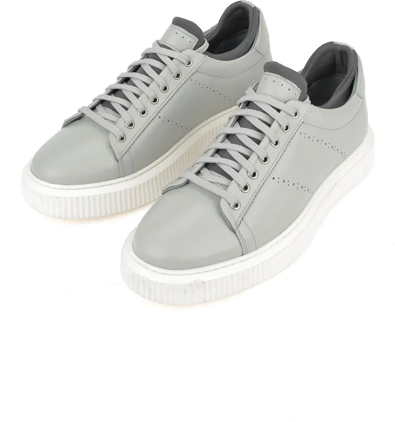 Ziya , Men's Genuine Leather Sneaker 1331026Z105 Gray