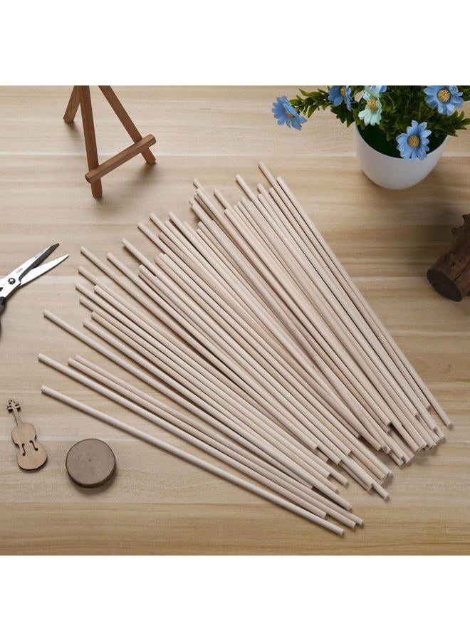 Coowayze Wood Dowel Rods Wooden Dowels for Crafts, 50 PCS 1/4 x 15 Wooden Sticks for Crafts, Round Macrame Dowels, Unfinished Small Wood Sticks for Crafting, Lollipops, Tiered Cake, Photo Booth Props - Image 5