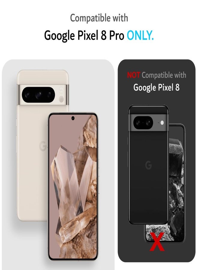 توديا جراب TUDIA DualShield Grip مصمم خصيصًا لهاتف Google Pixel 8 Pro (2023)، [MergeGrip] جراب حماية للهاتف من الدرجة العسكرية، مزدوج الطبقات، مقاوم للصدمات، نحيف ومتين، شديد التحمل - لون الزنبق الأخضر - Image 2