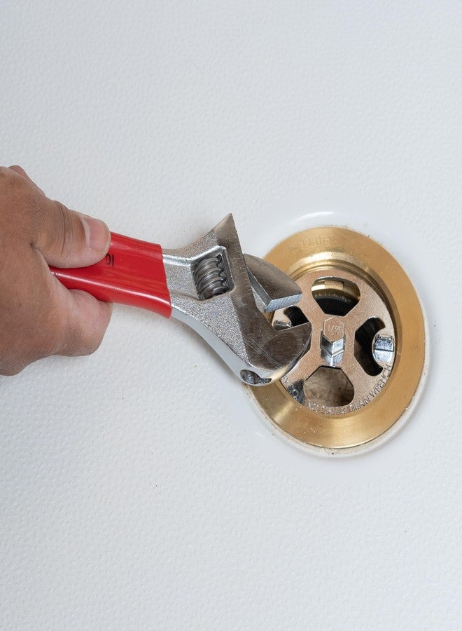 Oatey 42239 Brass and Plastic No-Calk Shower Drain Wrench, Stainless Steel - Image 5