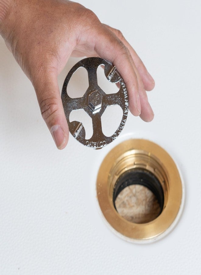 Oatey 42239 Brass and Plastic No-Calk Shower Drain Wrench, Stainless Steel - Image 3