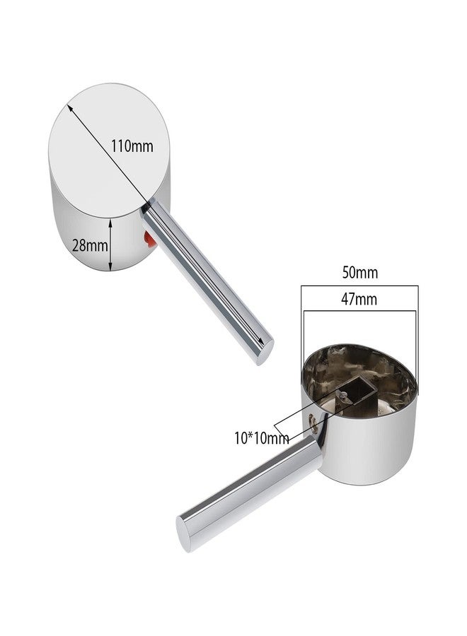 كريت آيديا إنشاء فكرة مقبض رافعة الصنبور مع زر مميز ساخن/بارد لصنبور بمقبض واحد مع قطر خرطوشة 40 مم، مقبض صنبور مياه بديل، حجم ساق الخرطوشة 10 × 10 مم - Image 5