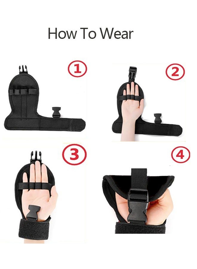 Ant Finger Rehabilitation Assistance Gloves, Fixing Gloves Finger Training Splint Brace Ability, Rehabilitation with Stroke Hand Use for Elderly Fist Hemiplegia Training Single Grip Exercise - Image 5