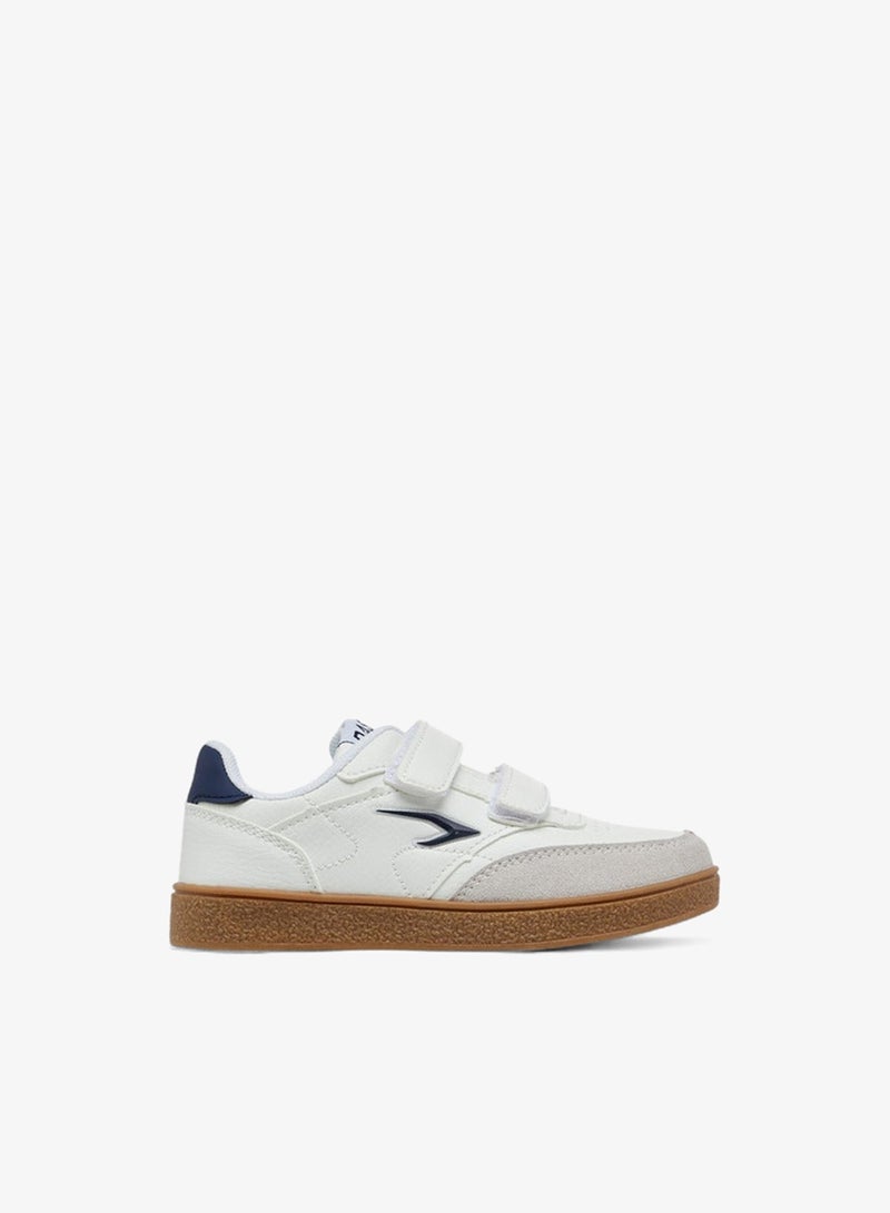 Dash Boys Panelled Sneakers with Hook and Loop Closure - Image 1