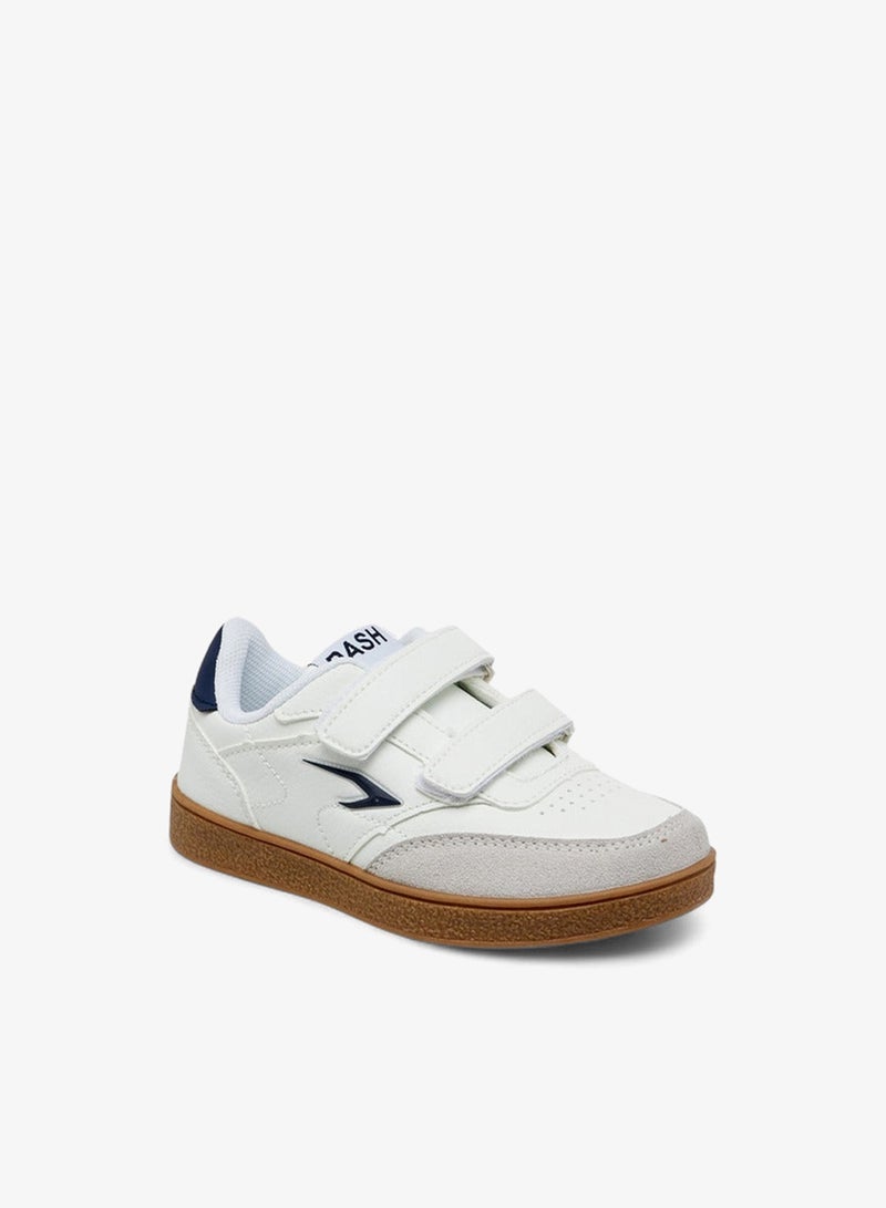 Dash Boys Panelled Sneakers with Hook and Loop Closure - Image 2