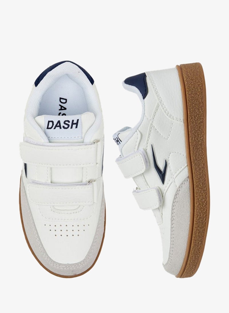 Dash Boys Panelled Sneakers with Hook and Loop Closure - Image 3