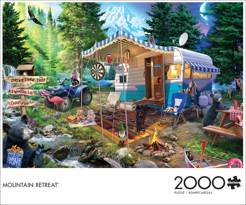 Buffalo Games - Jeff Haynie - Mountain Retreat - 2000 Piece Jigsaw Puzzle for Adults -Challenging Puzzle Perfect for Game Nights - Finished Size is 38.50 x 26.50 - Image 2