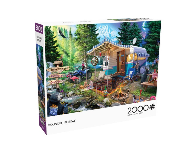 Buffalo Games - Jeff Haynie - Mountain Retreat - 2000 Piece Jigsaw Puzzle for Adults -Challenging Puzzle Perfect for Game Nights - Finished Size is 38.50 x 26.50 - Image 3