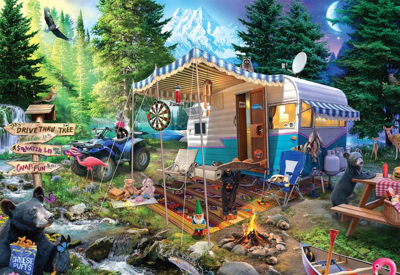 Buffalo Games - Jeff Haynie - Mountain Retreat - 2000 Piece Jigsaw Puzzle for Adults -Challenging Puzzle Perfect for Game Nights - Finished Size is 38.50 x 26.50 - Image 1