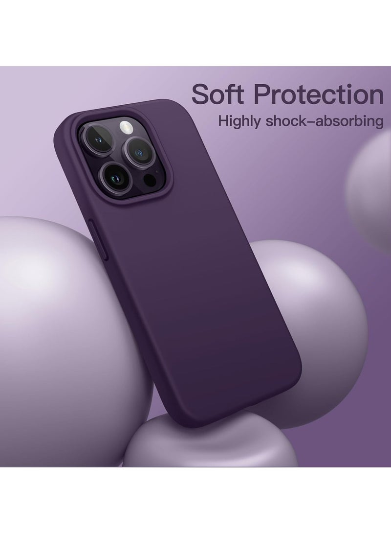 حافظة TPU جديدة لجهاز iPhone 16 Pro بتصميم نحيف غير لامع باللون الأرجواني الداكن - غطاء خلفي ناعم ومرن من السيليكون - Image 4