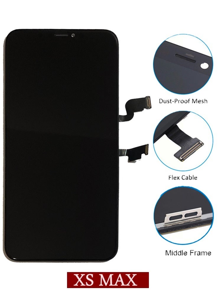 Generic - LCD Display For iPhone XS MAX Touch Screen Digitizer With Back Plate Replacement - Image 1