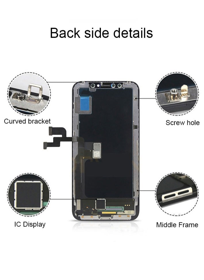 Generic - LCD Display For iPhone XS MAX Touch Screen Digitizer With Back Plate Replacement - Image 1