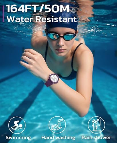 SOCICO Watch for Men Women Big Face Classic Analog Quartz Sports Backlight Unisex Waterproof Nurse Watch for Medical Army Military Time with Second Hand Easy to Read Casual Wristwatch - Image 3