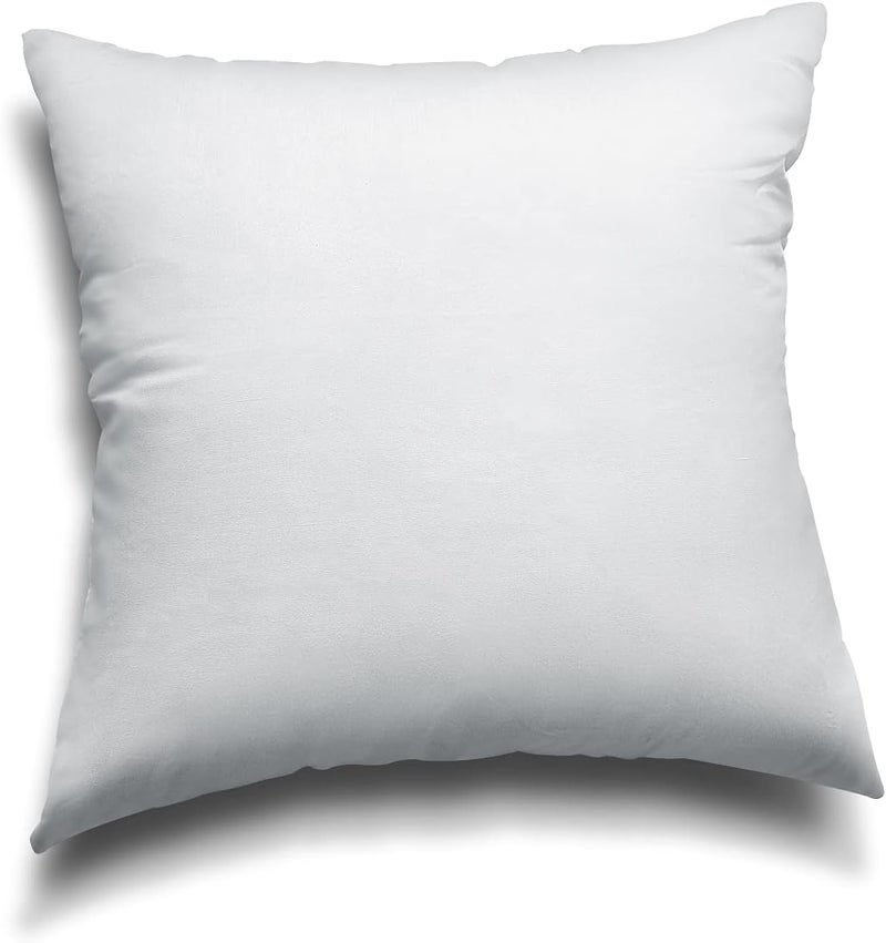 Edow Throw Pillow Inserts, Set of 2 Lightweight Down Alternative Polyester Pillow, Couch Cushion, Sham Stuffer, Machine Washable. (Grey, 16x16) - Image 4