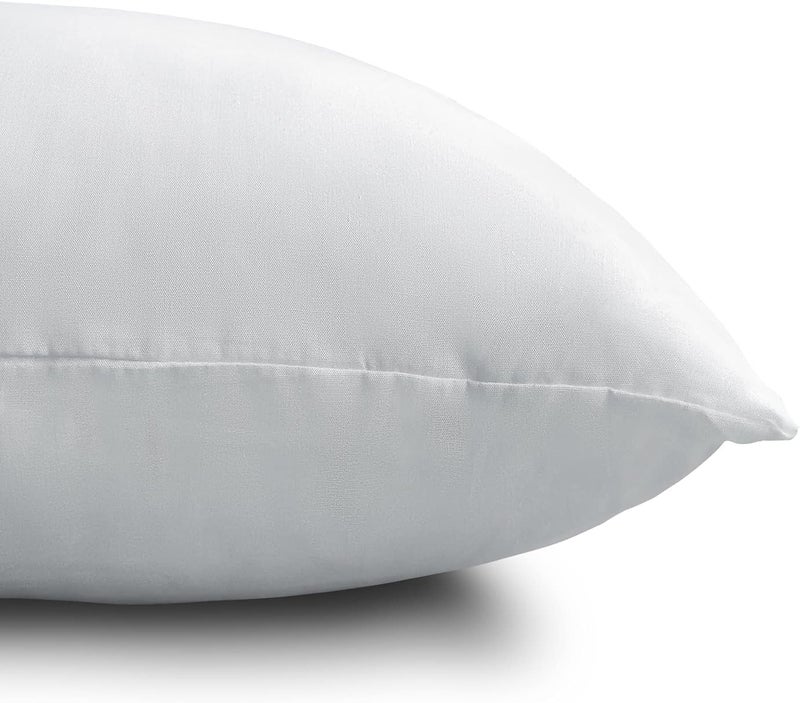 Edow Throw Pillow Inserts, Set of 2 Lightweight Down Alternative Polyester Pillow, Couch Cushion, Sham Stuffer, Machine Washable. (Grey, 16x16) - Image 3