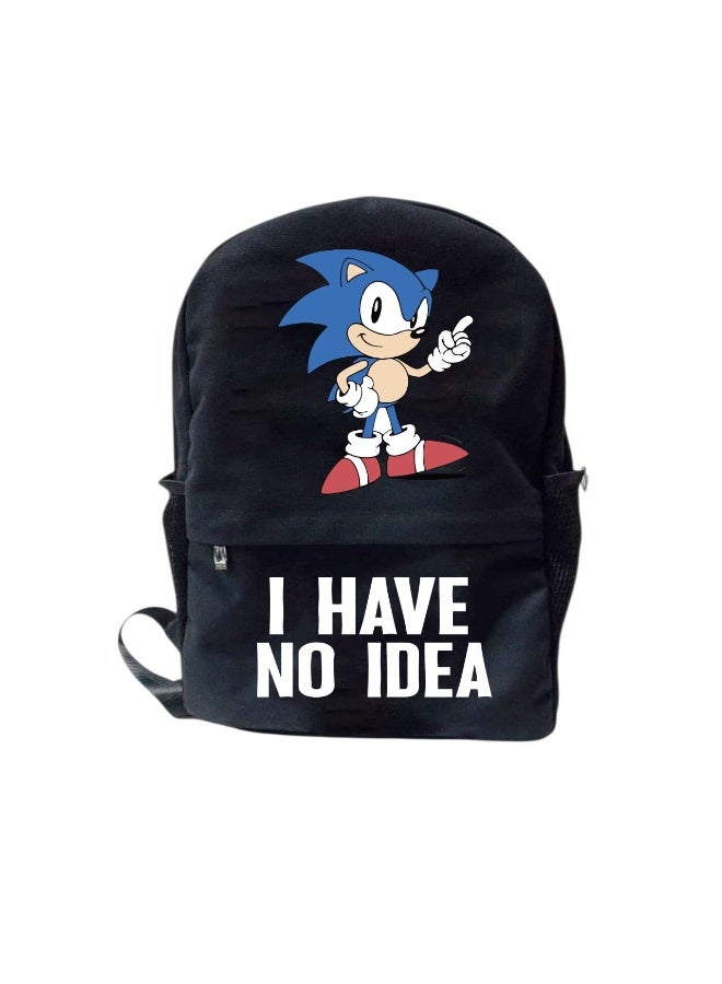 وى برنت يور جيفت  شنطة ظهر أطفال بتصميم سونيك – مقاس متوسط 26×35 سم | جيبين جانبيين | هدية مدرسية - Image 1