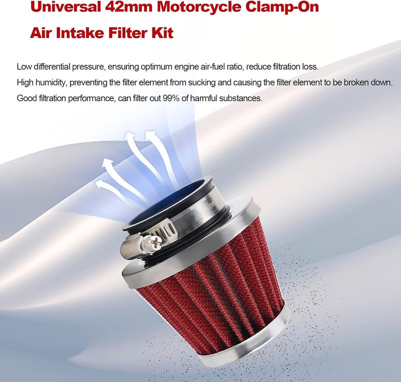 LCGLY 2PCS Universal Air Filter for GY6 Motorcycles - Image 4