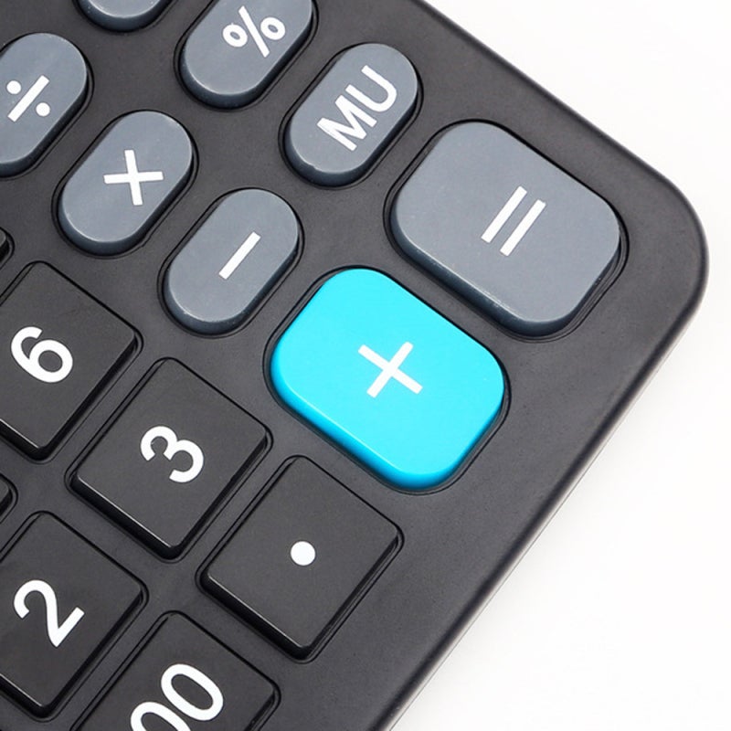 837B Desktop Electronic Calculator Standard Function Basic Counter with 12-Digits Large LCD Display Big Buttons Dual Powers Solar Batterys Powered for Home Office Business School - Image 5