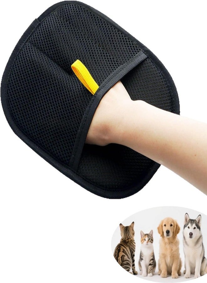 CLICKSY Pet Hair Removal Gloves, Static-Enhanced Pet Hair Removal Mitt, Reusable Grooming Mitt Cleaning Glove for Furniture, Carpets, Car Seats & Gentle Massage for Dogs Cats (23.5x18cm) - Image 1