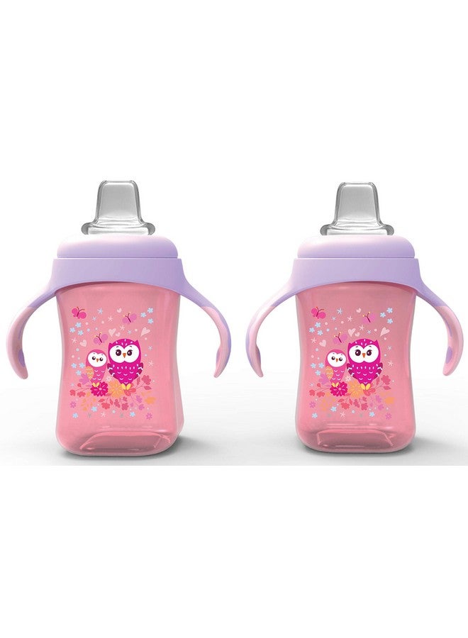 AVIMA Baby 10 Oz Soft Spout Sippy Cups Pink (Set Of 2) - Image 1
