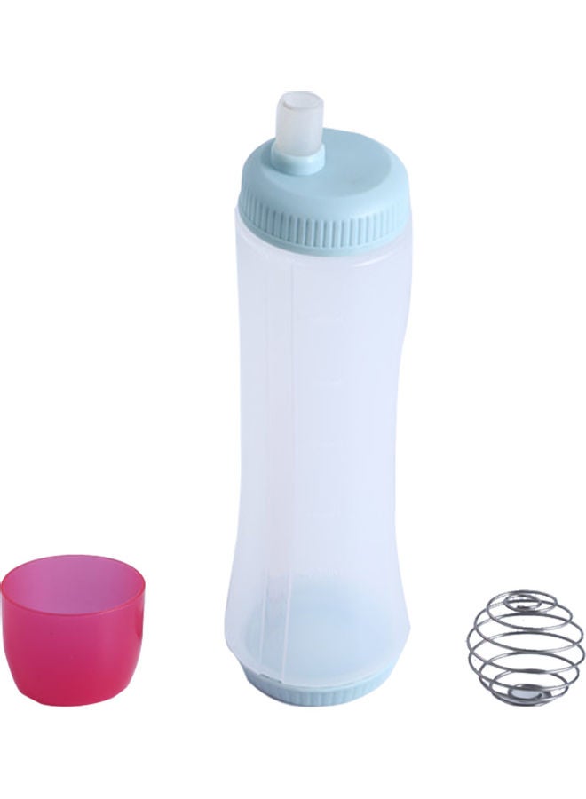 NIBEMINENT Batter Mixer Pancake Bottle Blue/Pink - Image 1