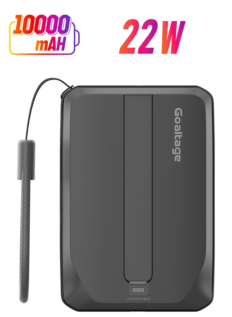 جولتيج بنك طاقة PB01 ChargeMate 10K بقدرة 22 واط مع كابلين مدمجين وشاشة صغيرة - Image 1